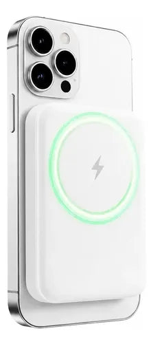 Kit Powerbank Magnético 10000mah 22.5w + Bolso Organizador Blanco/negro