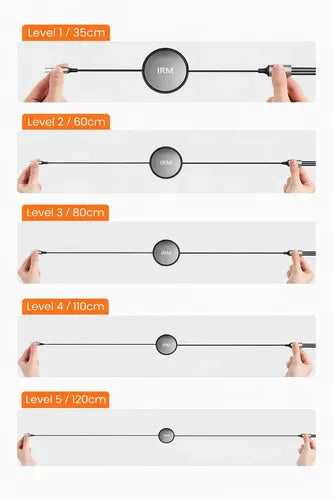 Cable De Carga Rápida Irm 3 En 1 De 100w, Retráctil Y Con Conectores Para iPhone, Micro Usb Y Tipo C Azul Claro