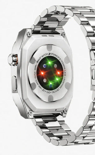 Smartwatch Diegmark Z17-max Para Hombre Y Mujer Con Llamadas Bluetooth Y Pantalla Amoled 2.01  Plateado Metalica