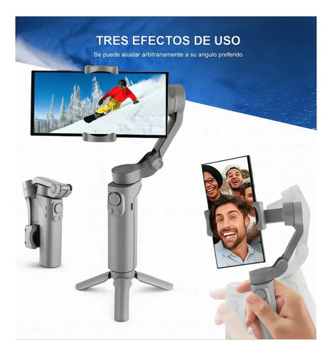 Estabilizador Gimbal Plegable Diegmark F5d Para Celular Con Control De Zoom Y Trípode Negro