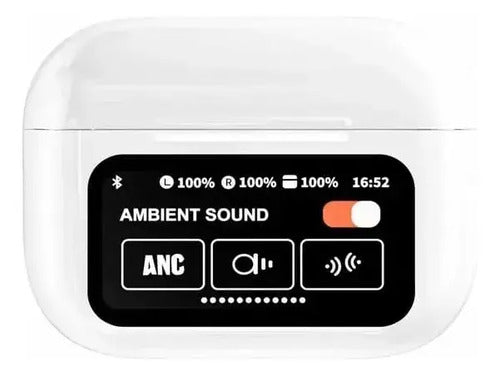 Audífonos In-ear Inalámbricos Diegmark A11 Pro Tws Con Micrófono Y Estuche Led Blanco