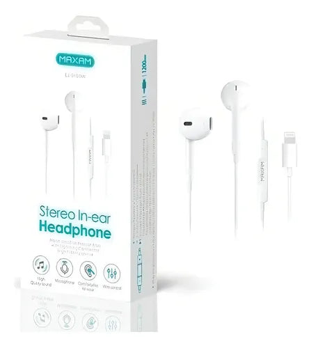 Audífonos In-ear Bluetooth Compatible iPhone Modelo C6053 Blanco