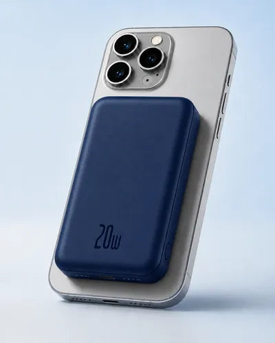 Powerbank Magnético Carga Rápida Para iPhone Y Android Azul
