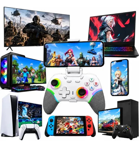 Control Joystick Gamer X9 Inalámbrico Rgb Multiplataforma