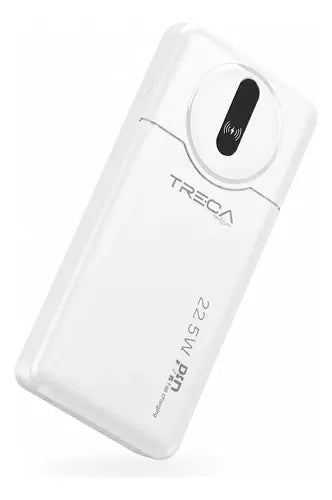Powerbank 10000mah Carga Rápida Pd20w 22.5w 2 Puertos Usb Blanco