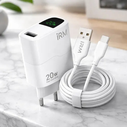 Cargador Rápido 20w Usb C Para Samsung Xiaomi Android Blanco