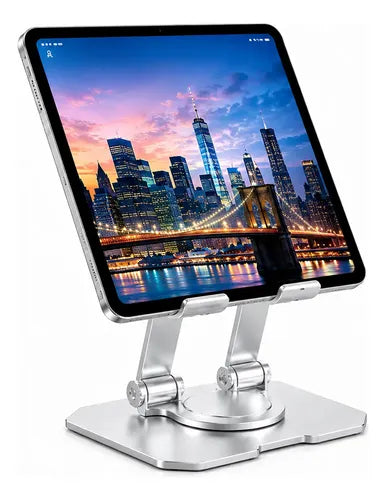 Kit Teclado Mouse Bluetooth Soporte Metal 360° Para Tablet