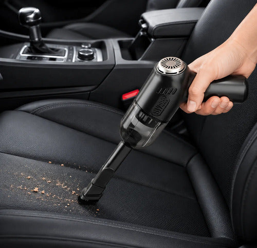 Aspiradora Inalámbrica Mini K20 Recargable Para Auto Y Hogar Negro