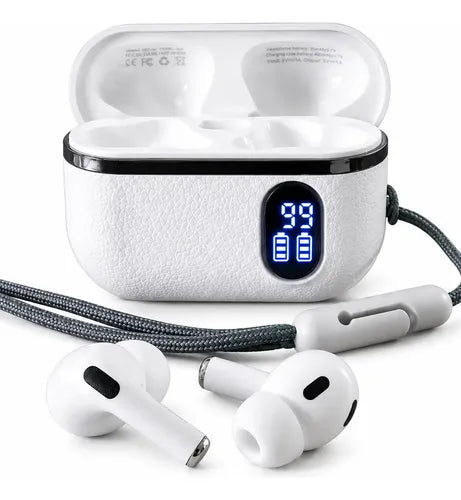 Audífonos Bluetooth Ht-08 Pantalla Digital Alta Fidelidad Blanco