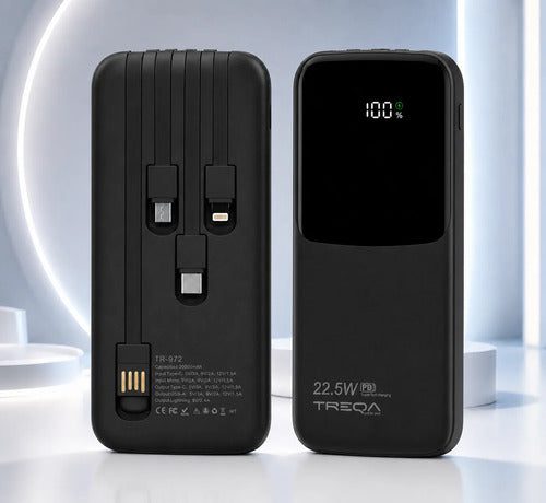 Batería Externa Powerbank 20000mah Carga Rápida Pd 3.0 22.5w