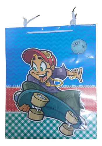 Bolsas De Regalo Infantil Niño Pack 12 Diseños Animados Multicolores Diseño Variado
