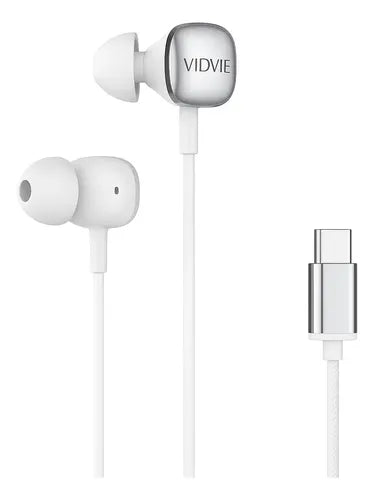Audífonos In-ear Para Samsung Galaxy Con Conexión Tipo C Y Micrófono Blanco