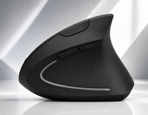 Mouse Vertical Inalámbrico Ergonómico Dpi Ajustable 6 Botone Negro