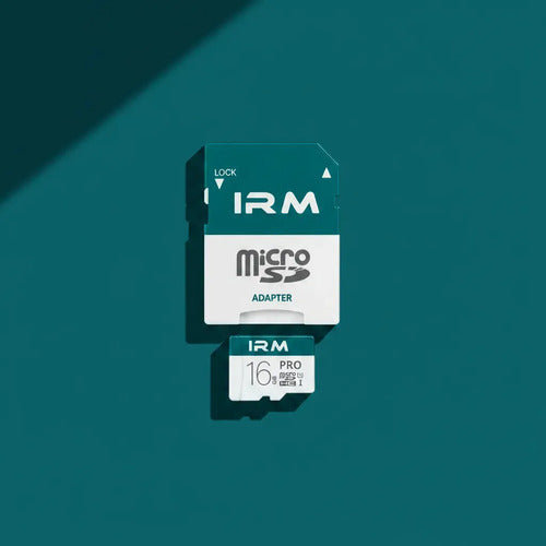 Tarjeta Micro Sd Irm De 16 Gb Clase 10 Con Adaptador Para Celulares Y Cámaras