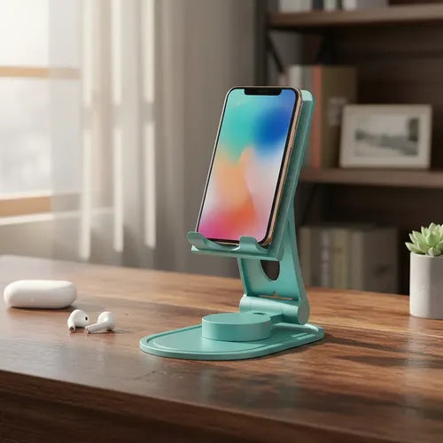 Soporte Celular Plegable Giratorio Ajustable Antideslizante