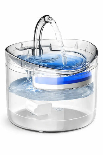 Fuente De Agua Dispensador Automática Para Perros Y Gatos Bebedero Agua Transparente
