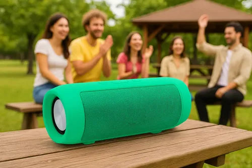 Parlante Portátil Charge Mini Bluetooth 6000mah Recargable Verde Claro