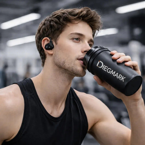 Audífonos Deportivos Diegmark S19 Bluetooth Con Micrófono Y Batería Larga Duración Negro
