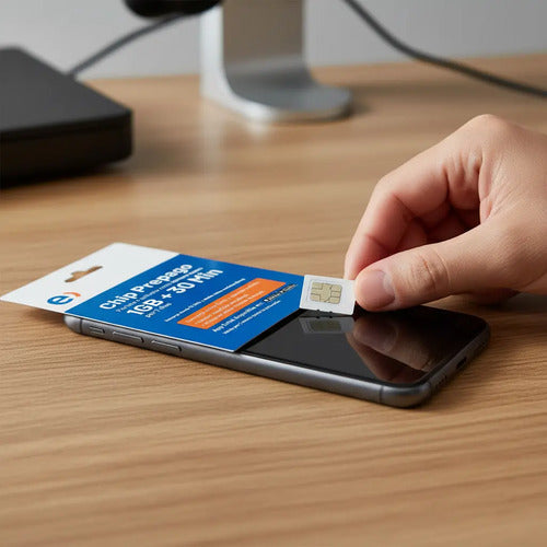 Chip Prepago Entel 1gb + 30 Minutos E Sim 3 En 1