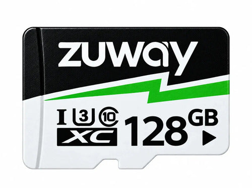 Tarjeta De Memoria Microsd Zuway 128gb Clase 10 U3 A1 Alta Velocidad 100mb/s Premium Compatible Con Nintendo Swicht 1, Video 8k, Celulares, Tablets, Cámaras De Seguridad Y Deportivas, Uso Profesional