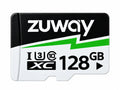 Tarjeta De Memoria Microsd Zuway 128gb Clase 10 U3 A1 Alta Velocidad 100mb/s Premium Compatible Con Nintendo Swicht 1, Video 8k, Celulares, Tablets, Cámaras De Seguridad Y Deportivas, Uso Profesional