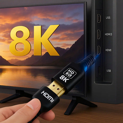 Cable Hdmi 2.1 Meidimake 8k 5 Metros Compatible Ps5 Xbox Tv 60hz 120hz