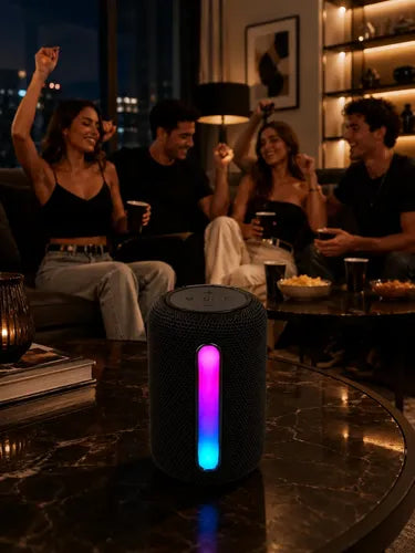 Parlante Inalámbrico A8 Bluetooth 5.3 Usb Radio Fm Luz Rgb
