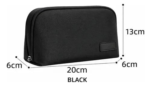 Kit Audífonos Bluetooth 5.49 Y Bolso Organizador Accesorios Negro