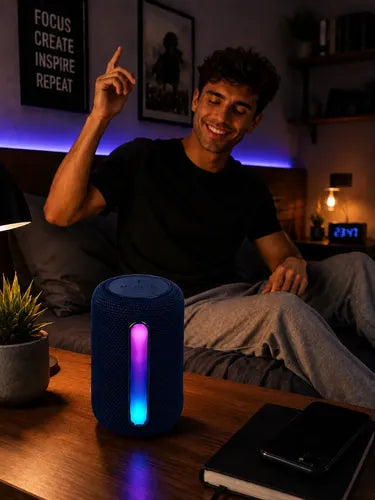 Parlante Inalámbrico A8 Bluetooth 5.3 Usb Radio Fm Luz Rgb
