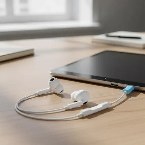 Audífonos Entrada Tipo C In-ear Con Goma Para Androide Blanco