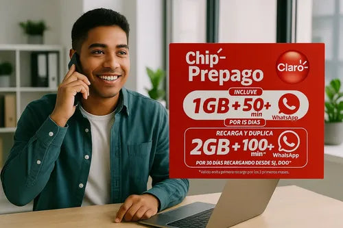 Chip Claro Prepago Pack 25 Unidades Sim Prepago 3 En 1