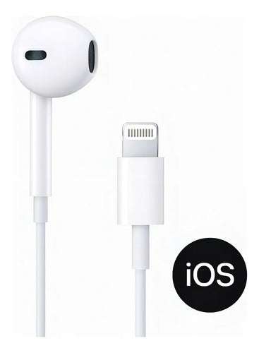 Audífonos In-ear Earx Con Micrófono Para iPhone Con Sonido Hi-fi Y Bajos Potenciados Blanco