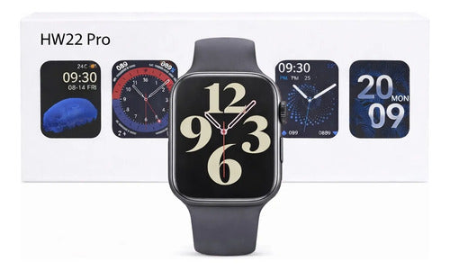 Smartwatch Hw22-pro Deportivo Pantalla Hd Llamadas Bluetooth Negro Look Deportivo