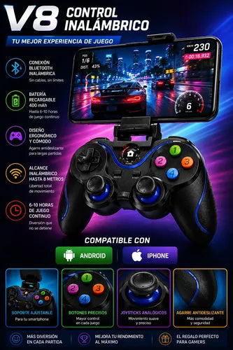 Control Gamepad Para Celular Compatible Con iPhone Y Android