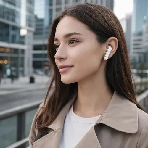 Audífonos In-ear Inalámbricos Q59 Bluetooth 5.49 Con Estuche De Carga Tipo C Blanco