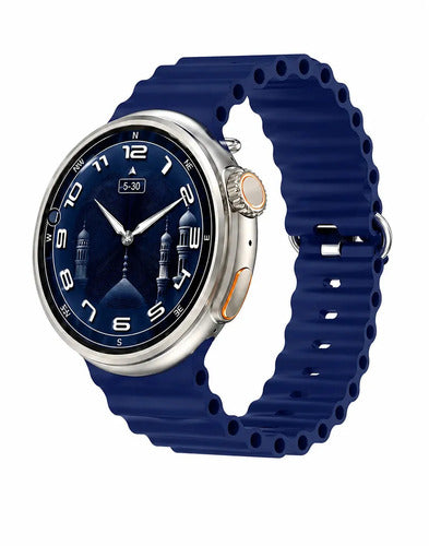 Smartwatch Diegmark Z13-ultra Sport De 1.46  Con Llamadas Bluetooth Y Monitoreo De Salud Para iPhone Y Android Plateado Deportivo Azul Marino