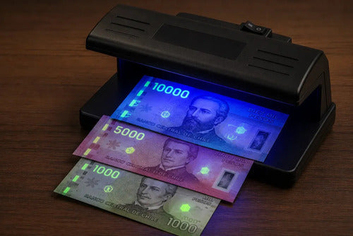 Detector De Billetes Falsos Y Tarjetas Uv 4w, Verificador Para Negocios