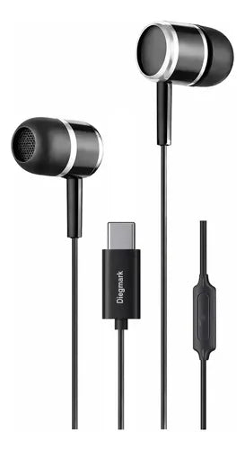 Audífonos In-ear Tipo C Hi-fi Con Micrófono, Sonido Estéreo Y Bajos Potentes Para Android Negro