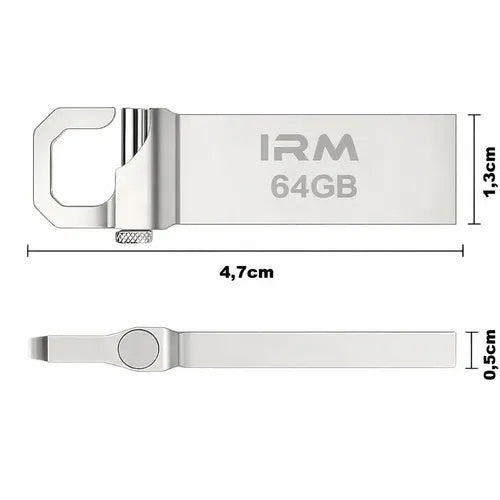 Pen Drive Diegmark 64 Gb Usb 3.0 Mini Compacto De Metal Plateado Liso