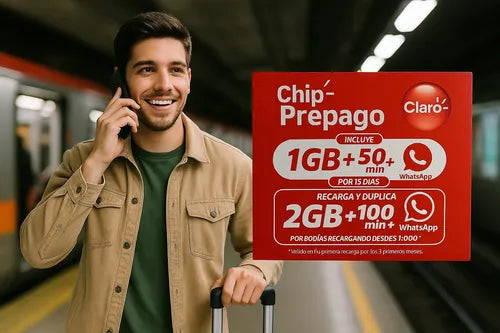 Chip Claro Prepago Pack 25 Unidades Sim Prepago 3 En 1