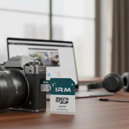 Tarjeta Micro Sd Irm 8 Gb Clase 10 Con Adaptador Para Celulares Y Cámaras