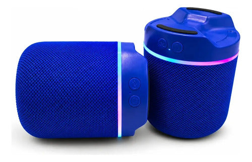 Parlante Inalámbrico M25 Doble Rgb Desmontable 10w Radio Fm