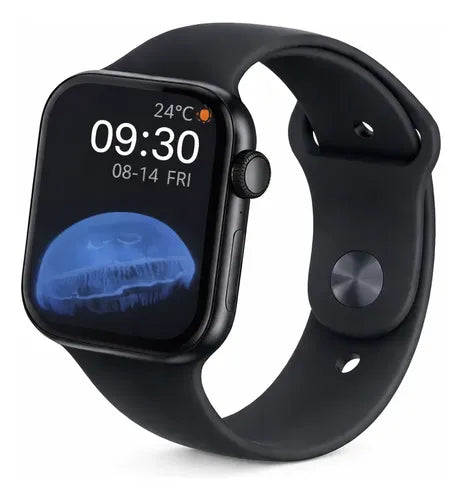 Smartwatch Hw22-pro Deportivo Pantalla Hd Llamadas Bluetooth Negro Look Deportivo