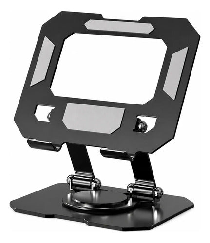 Kit Teclado Mouse Bluetooth Soporte Metal 360° Para Tablet