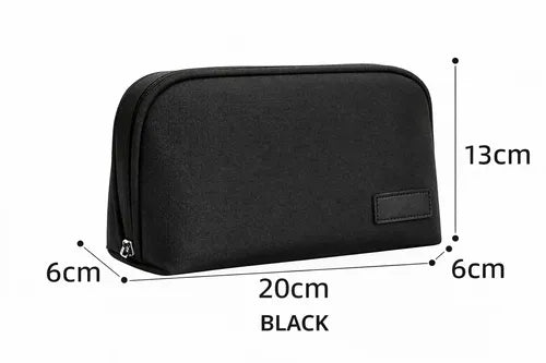 Kit Cargador Rápido Usb-c De 20w Para iPhone 15, 16, 17 Y Samsung Galaxy Con Cable De 1m Y Bolso Organizador Blanco/negro