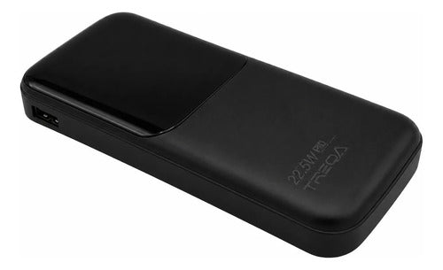 Power Bank Carga Rápida 10000mah 22.5w Pd 4 Cables Integrado Negro