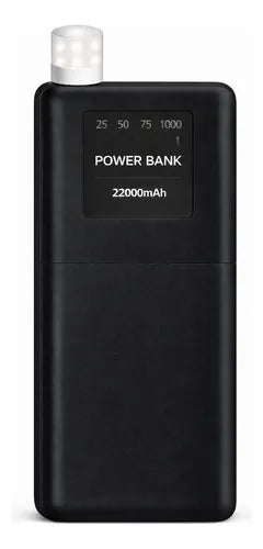 Power Bank 22000mah Carga Rápida Y22. Luz Led Y Cable 3 En 1 Negro