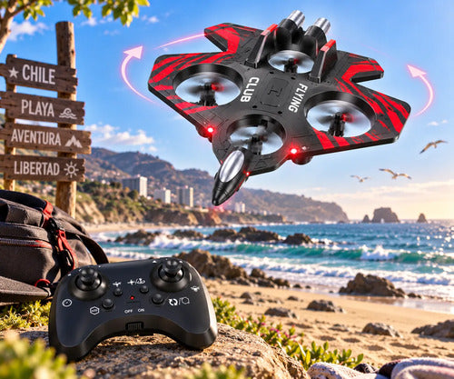 Avión Thunder Charge 2.4ghz Control Remoto 360o Para Jóvenes Negro