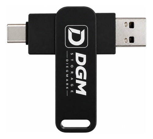 Pendrive Flash Drive Otg 256gb Usb 3.1 Usb C Alta Velocidad Negro Otg Dual Usb-c Usb-a