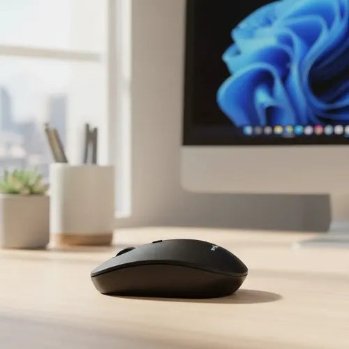Mouse Inalámbrico W05 Bluetooth 5.0 Y 2.4 Ghz 1600 Dpi Negro